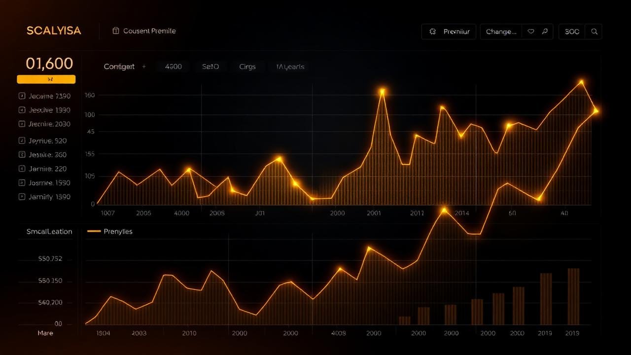 SEO analytics dashboard showing organic growth